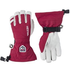 Hestra Army Leather Heli Ski Glove Kids' in Red